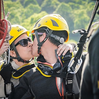 Nusle Bridge abseil on wheelchair 2016